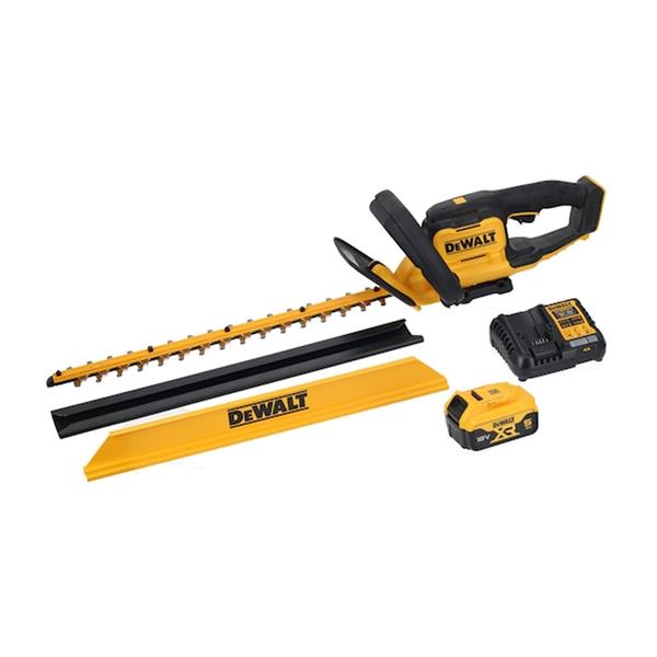NEW! DeWALT 18v XR 60cm Hedge Trimmer with 25mm Teeth Gap - 1 x 5Ah - DCMHT567P1-GB