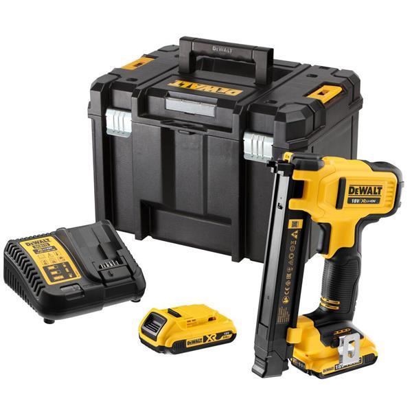 DeWALT 18v XR Electricians Stapler Kit + FREE Box of Staples - 2 x 2Ah - DCN701D2-GB