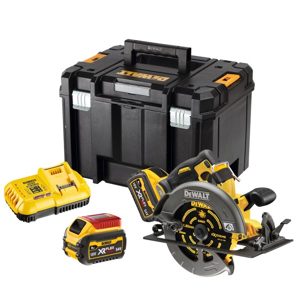 DeWALT 54V XR FLEXVOLT High Power 190mm Circular Saw - 2 x 6Ah - DCS578T2-GB