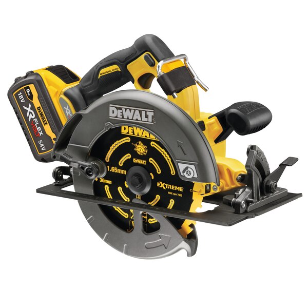 DeWALT 54V XR FLEXVOLT High Power 190mm Circular Saw - 2 x 9Ah - DCS578X2-GB
