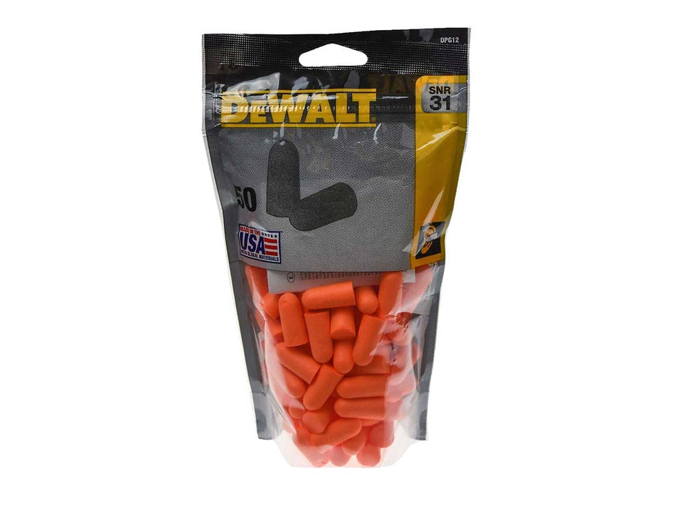 DeWALT Foam Ear Plugs 50 Pack