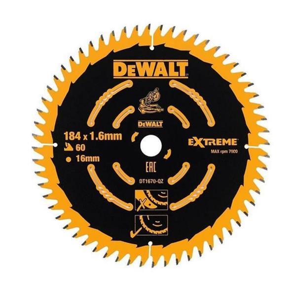DeWalt EXTREME 2™ Fix Circular Saw Blade 184 mm Bore 30 mm 24T - DT1670-QZ