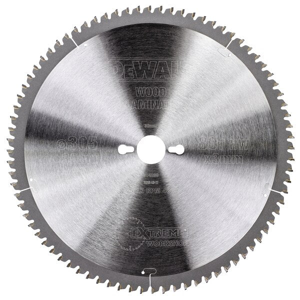 DeWALT EXTREME Mitre Saw Blade 305mm Bore 30mm 80T - DT4288-QZ