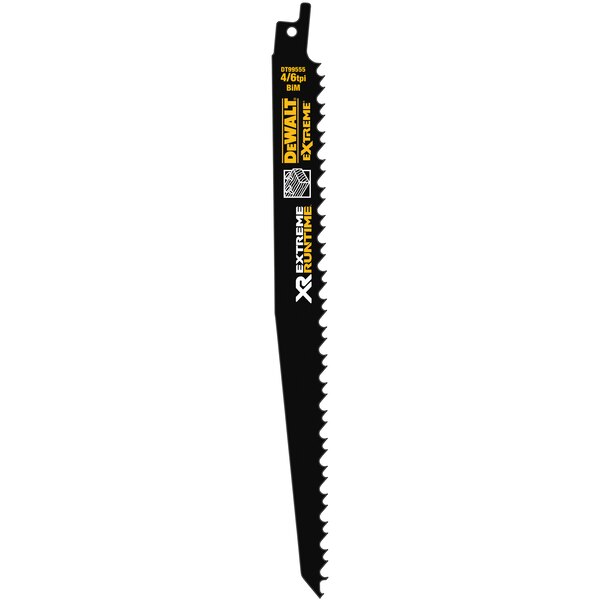DeWALT EXTREME RUNTIME 152mm Reciprocating Saw Blades 5 Pack - For Fast Cutting in Wood with Nails - DT99554-QZ