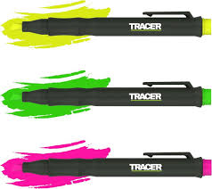 Tracer Fluorescent Highlighter Kit 3pk - Yellow, Pink, Green c/w Site Holsters