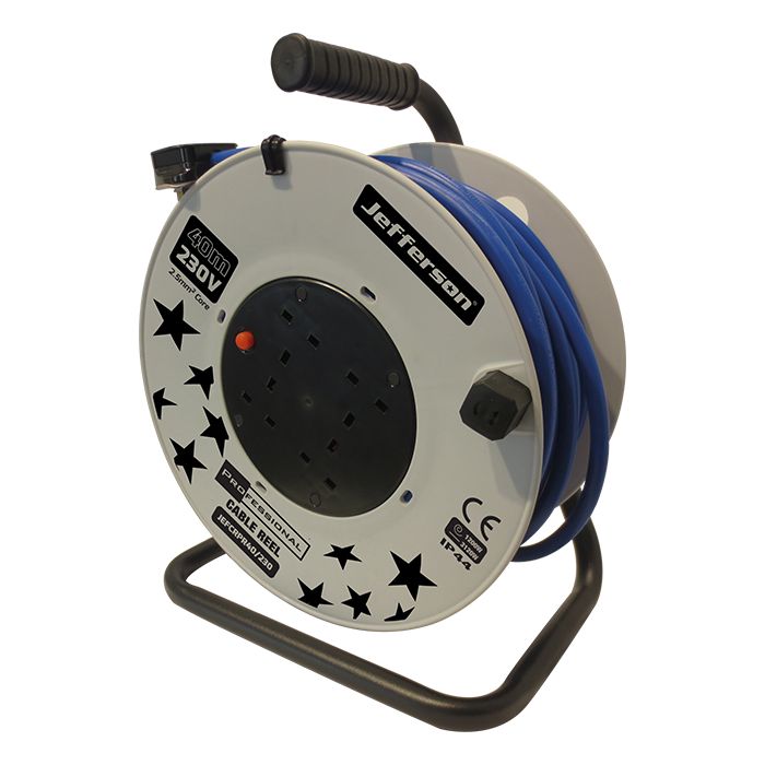 Jefferson 40m Professional Cable Reel 230V