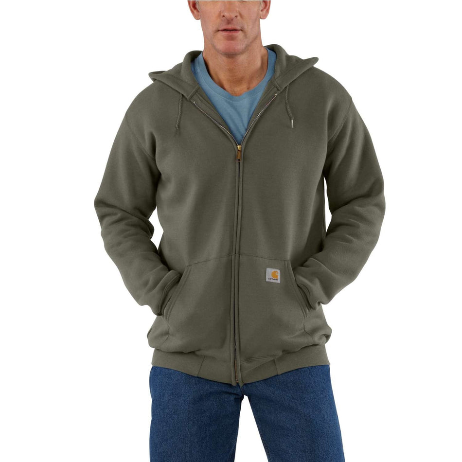 Carhartt K122 Loose Fit Mid-Weight Full-Zip Sweatshirt Hoodie - Moss