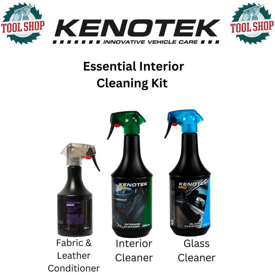 Kenotek Essentials Car Interior Cleaning Bundle