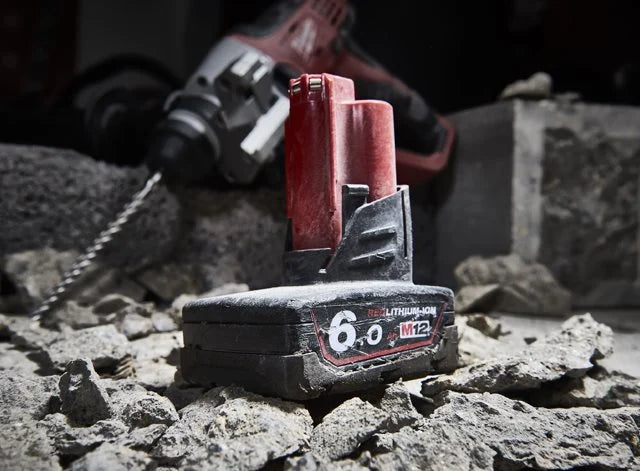 Milwaukee M12 6.0Ah Red Lithium-Ion Battery - M12 B6