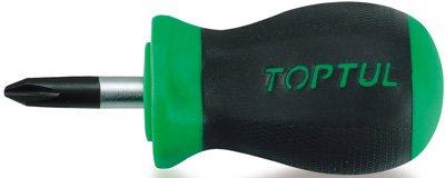 Toptul Phillips Anti Slip Screwdriver Stubby PH2 x 25mm - QFBBB0203