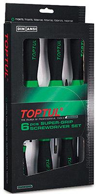 Toptul 6 Piece Torx Tamperproof Supergrip Screwdriver Set  - QGAAE0610