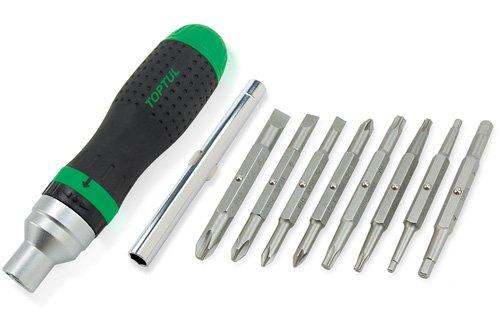 Toptul High Torque Ratchet Screwdriver Set - QGAAR1002