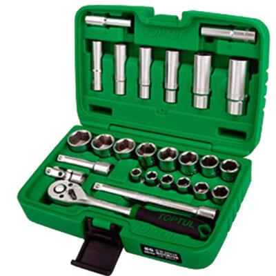 Toptul 26 Piece 3/8" Dr Metric Socket Set - QGCAI2601