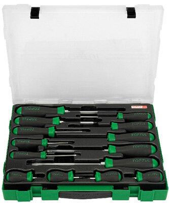 Toptul Slotted & Phillips Screwdriver Set 14pc - QGZC14010