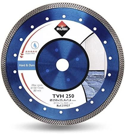 Rubi Turbo Viper TVH-250 SuperPro Hard Materials Diamond Blade 250 x 25.4mm - 31937