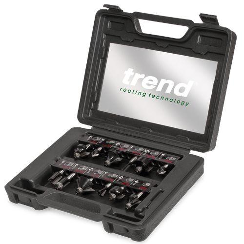 Trend 12 Piece 1/4" Shank TCT Router Cutter Set - SET/SS8X1/4TC