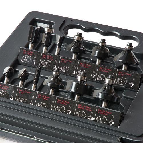 Trend 12 Piece 1/4" Shank TCT Router Cutter Set - SET/SS8X1/4TC