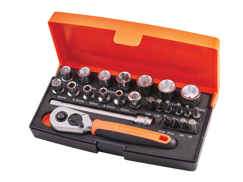 Bahco 1/4" Drive Socket Set