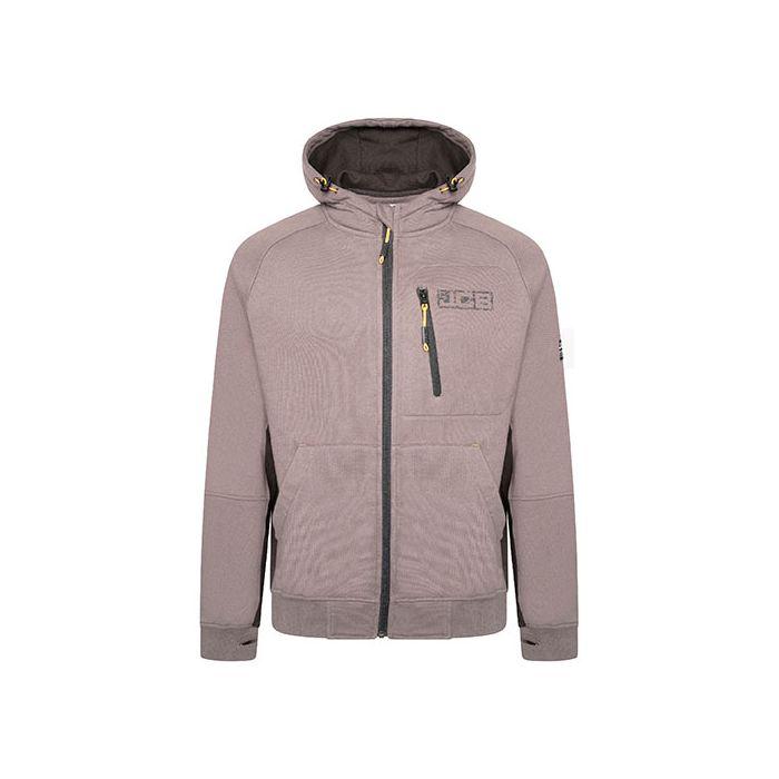 JCB Trade Zip Thru Hoodie - Grey