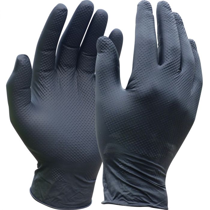Jefferson Black Nitrile Gloves - Box Of 50