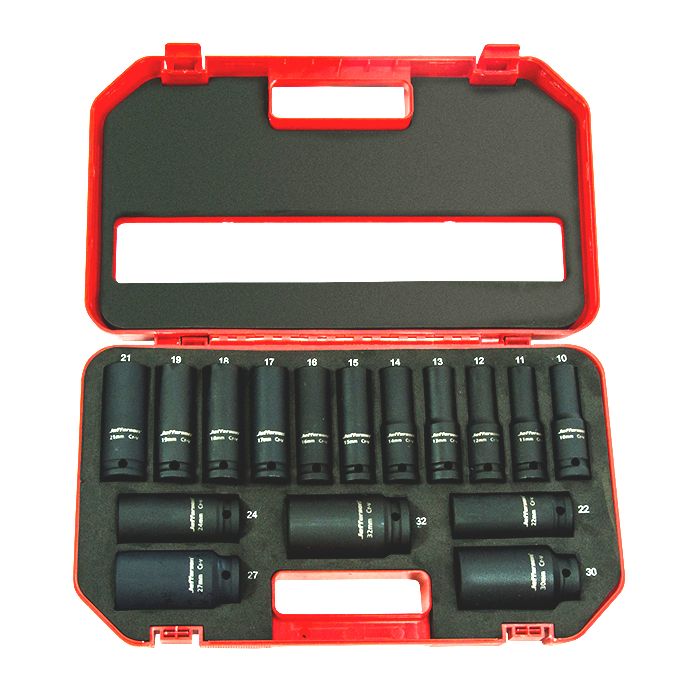 Jefferson 16 Piece 1/2" Deep Impact Socket Set