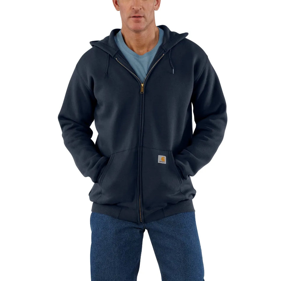 Carhartt K122 Loose Fit Mid-Weight Full-Zip Sweatshirt Hoodie - New Navy