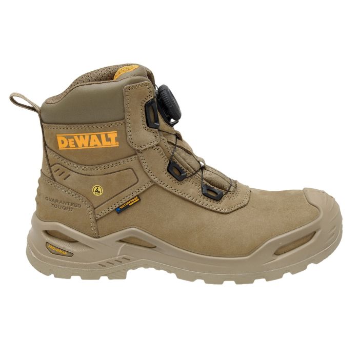 NEW DeWALT Lander BOA Waterproof Boot with ESD - Stone