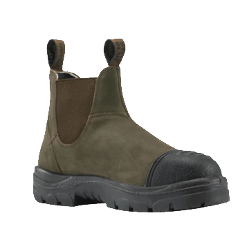 Steel Blue Hobart Scuff S3 Safety Pull-On  Dealer Boot - Rustic Brown