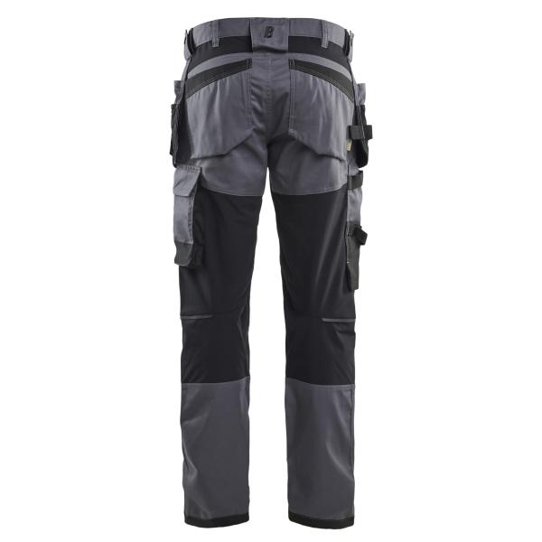 Blaklader 1750 Stretch Craftsman Trousers - Mid Grey - Image 2